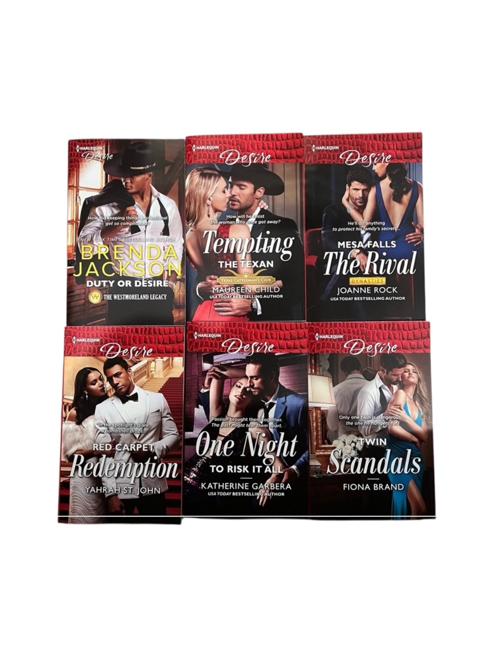 6 NWT Harlequin Desire Paperback Romance Novels
